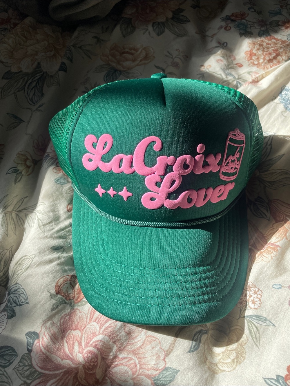 Lover Green & Pink Trucker Hat
